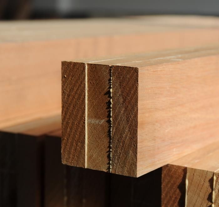 Laminated Okoume timber